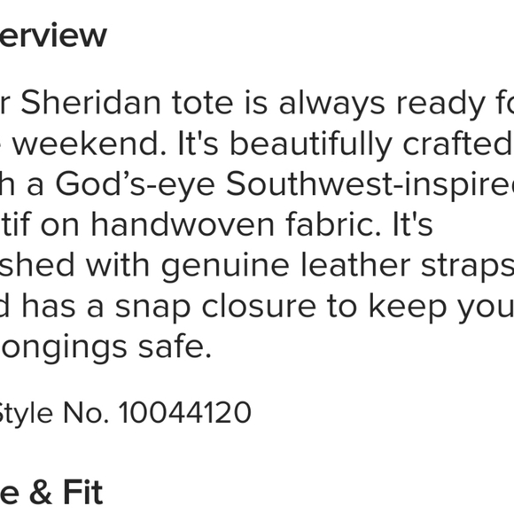 Ariat Sheridan Tote NWT - Picture 2 of 3